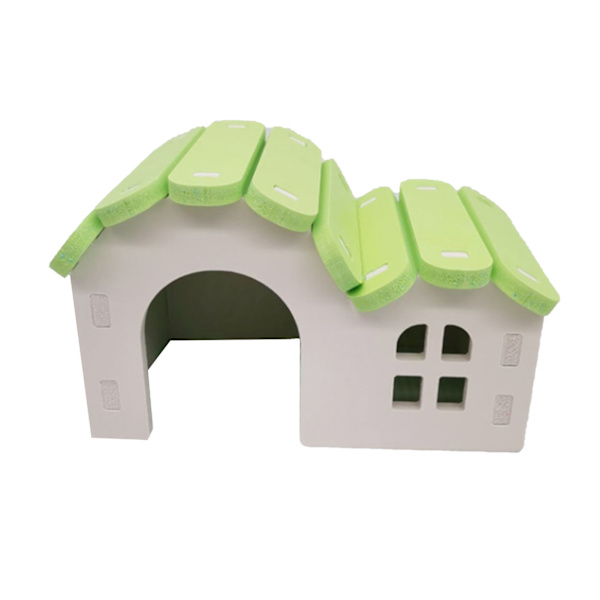 Gömställe för hamsterhus Robust färgglad gömställe för smådjur för hamstermöss Små pälsdjur Småhus Grön
