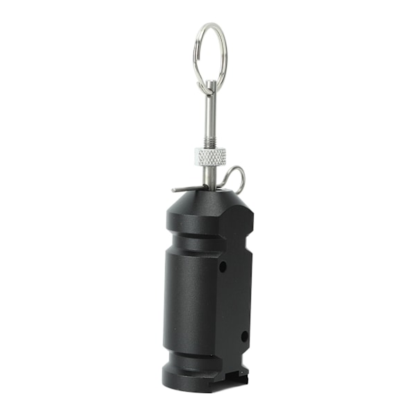 Trip Alarm 4,5V til campingtelt Perimeter Aluminiumlegering Havetilbehør Sort