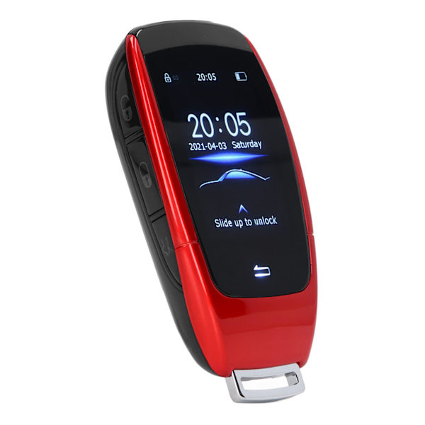 Universal TK900 LCD-pekskärm Smart Key Fjärrkontroll Nyckelfri ingång för Start Stop Engine-knapp Modeller Röd