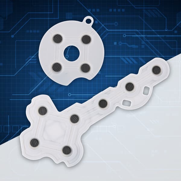 Ledende gummi kontaktknap til Xbox 360 controller - sæt med 10 stk