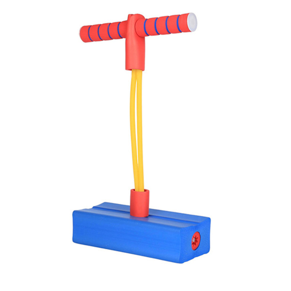 Foam Pogo Stick främja växande träningsbalans Lätt att greppa hoppleksak utomhus för Barn Blå