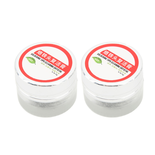 2 st Lödkolvspets Rengöringspasta Löd Svetshuvud Bit Cleaner Tillbehör 8g / 0.28oz