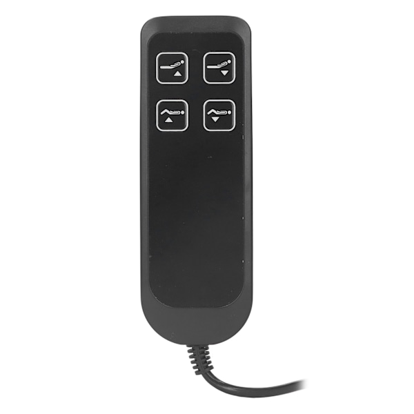 Svart Electric Power Recliner Switch Enkel användning Elektrisk soffkontroll 4-knappar 5-stift för hemmakontor