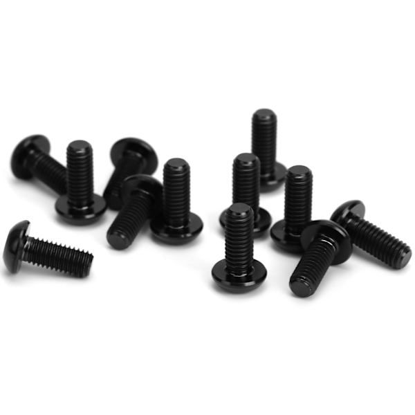 12 stk. Cykel Skivebremse Rotor Skruer Titanium Legering Cykel Skrue Tilbehør M5x12mm Sort