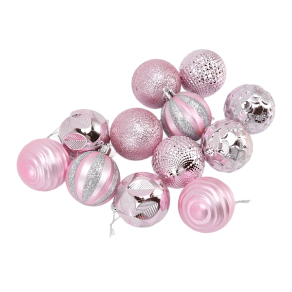 Julekuler Ornament Julepynt for familiefester Hagemiddager Bursdagsfester Rosa