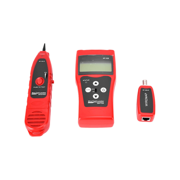 NF-308 Netværkskabels Tester med LCD-skærm Bærbar Telefon Lyd BNC Koaksial Linjer Finder Tracer
