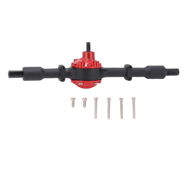 RC-kuorma-auton metalli takap sillan vaihto-osat RC-auton päivitysosia WPL D12Black Red