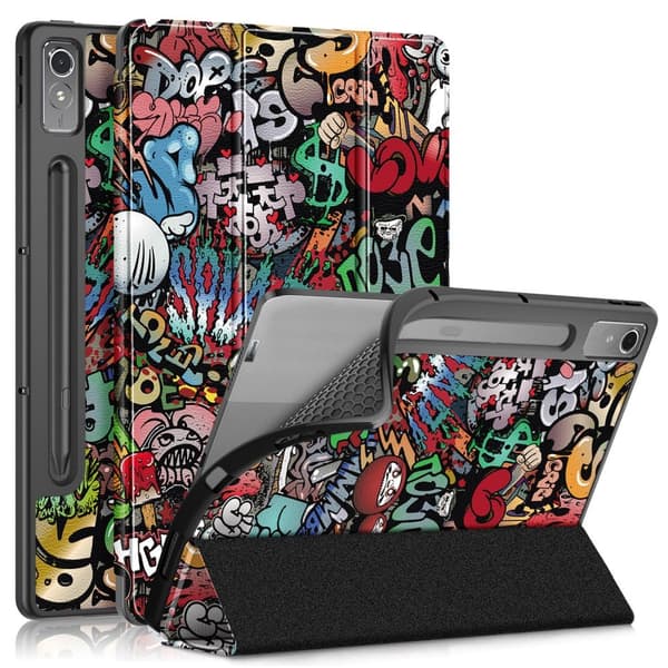 Lenovo Tab P12 Etui Tri-Fold Skinn Graffiti 358