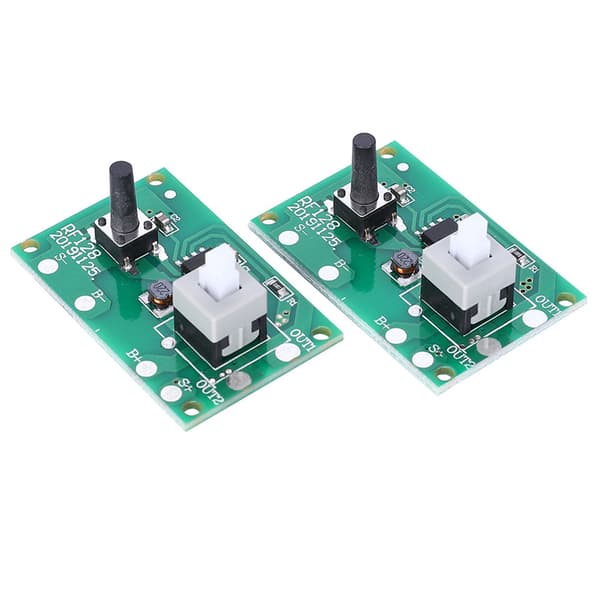 2 stk. Solar Lamp String Controller Modul Printkort med 8 slags lystilstand og kontakt 1,2V