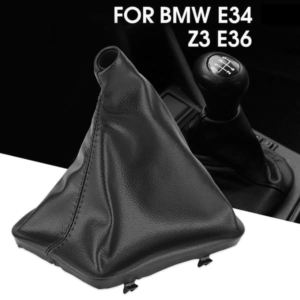 Venstrekørsel Bil Gear Knob Gaiter Boot Cover til E34 E36 Z3
