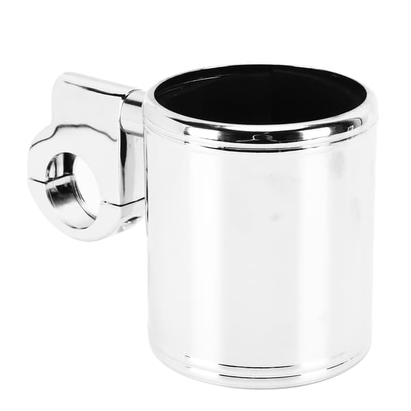 Motorcycle Handlebar Cup Holder Chrome Adjustable Universal for ATV 22-32mm Handlebars