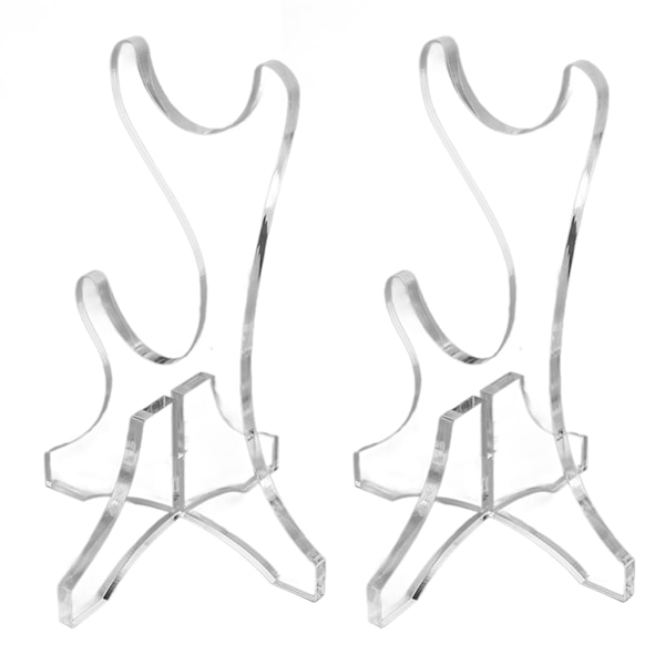 2st Sword Stand Akryl Stabil Lätt att installera Unikt multifunktionellt displayställ för Wand Hem Vardagsrum Transparent