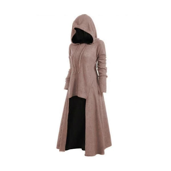 Mode Gotiska Kläder Dam Toppar Dam Steampunk Kappa Lång Viktoriansk Trenchcoat S05 Auburn S