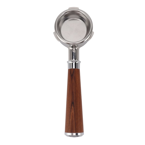 58 mm bottenlöst portafilter 3 öron rostfritt stål kaffeportafilter massivt trähandtag för Barsetto kaffemaskin A Style Redwood