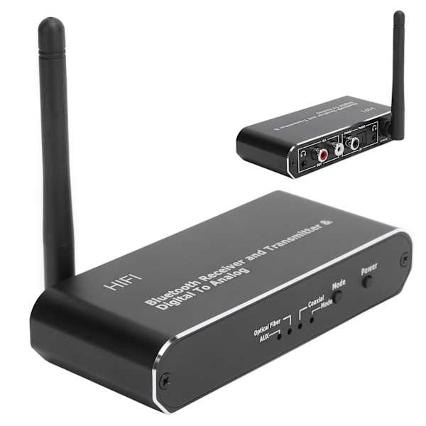Koaksiaalimuunnin Langaton digitaalinen DAC-analogi äänen sovitin Bluetooth-vastaanottimella D09