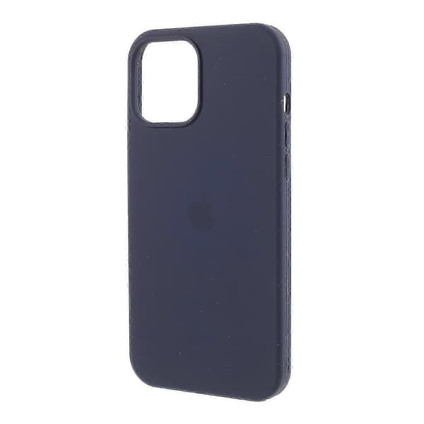【LD】Silkeblød Solid Silikone Cover Kompatibel med iPhone 12 Mini Etui_Gave Kompatibel med G Dark blue