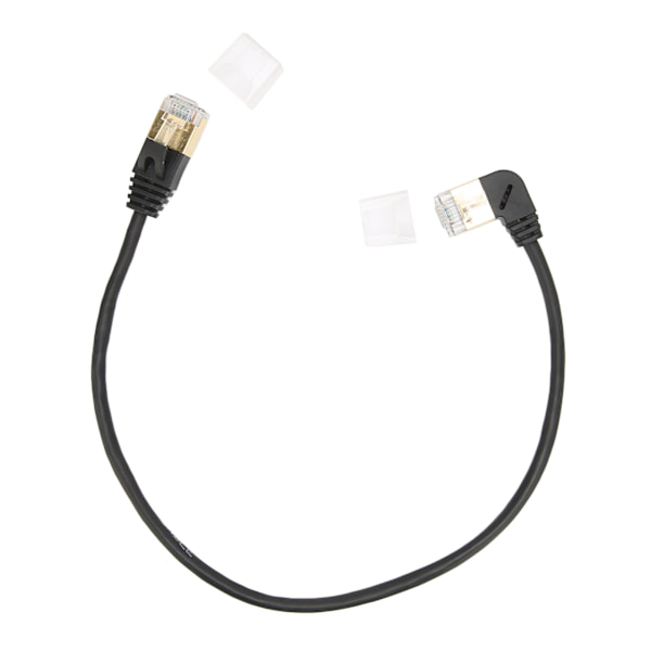 Cat8 Ethernet-kabel CAT8 OD 3,8 mm gullbelagte kontakter 11,81 tommer hann til hann Ethernet-kabel for switchserver