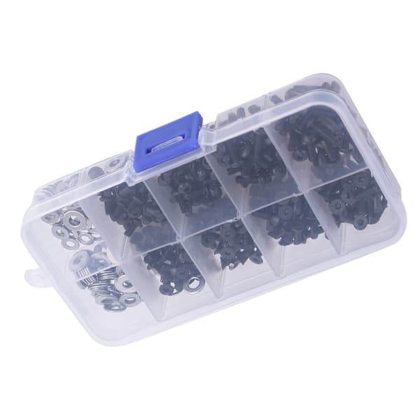 Fladt & Rundhoved Skruer Sæt Tilbehørsboks til 1/10 HSP RC Bil (340 stk/boks)