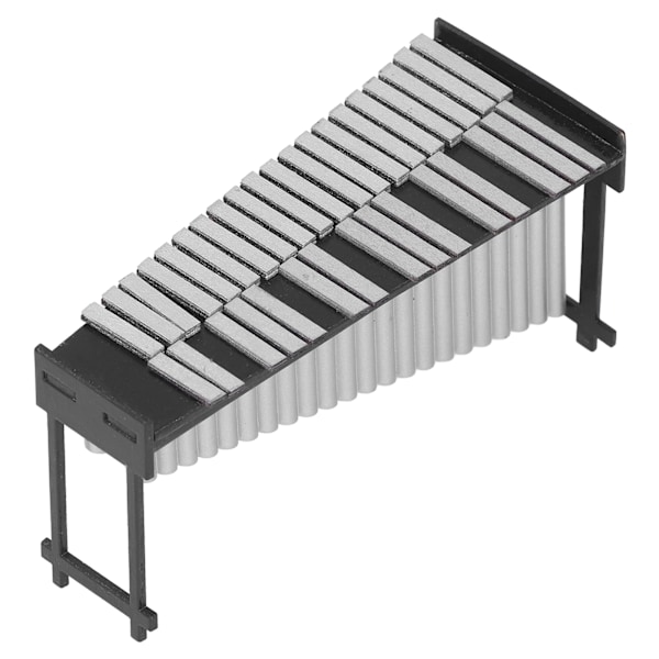 Mini Marimba i Harpiks Sød Stil Glansfuld Struktur Miniature Dukkehuss Musikalske Legetøj til Musikelskende