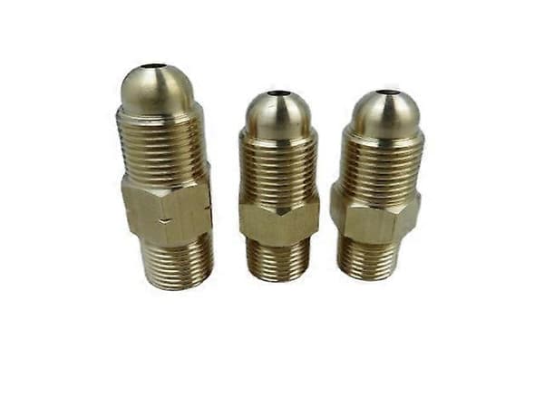 Adapter Gasflaskadapter Högergängad argonadapter Kompatibel med regulator (guld) (2 st)