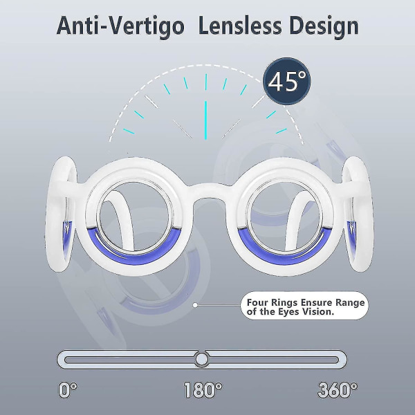 Smarta glasögon mot rörelsesjuka, ultralätta bärbar illamåendelindring, glasögon utan linsvätska för vuxna barn