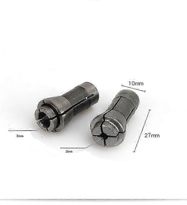 x 3 mm + 2 x 6 mm kraftig pneumatisk slibechuck