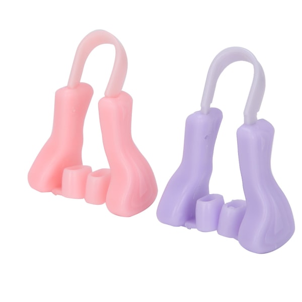 Silikon Portable Nose Up Lifting Clips Nose Bridge Shaping Beauty Clip (PinkPurple)