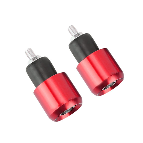 2st Universal 18-22 mm Motorcykel Rund Styre End Vikt Balansplugg (rosaröd)
