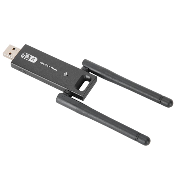 WIFI4 USB-sovitin 300mbps Tehokas Antenni Langaton WiFi Verkkokortti Tietokoneen Tarvikkeet