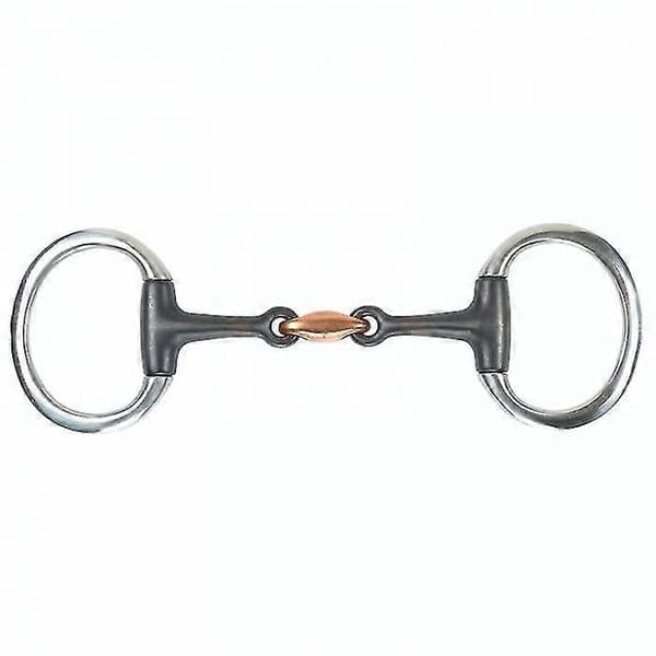 Shires Flat Sweet Iron Lozenge Hestebid Eggbutt Sort[LD] Black 6in