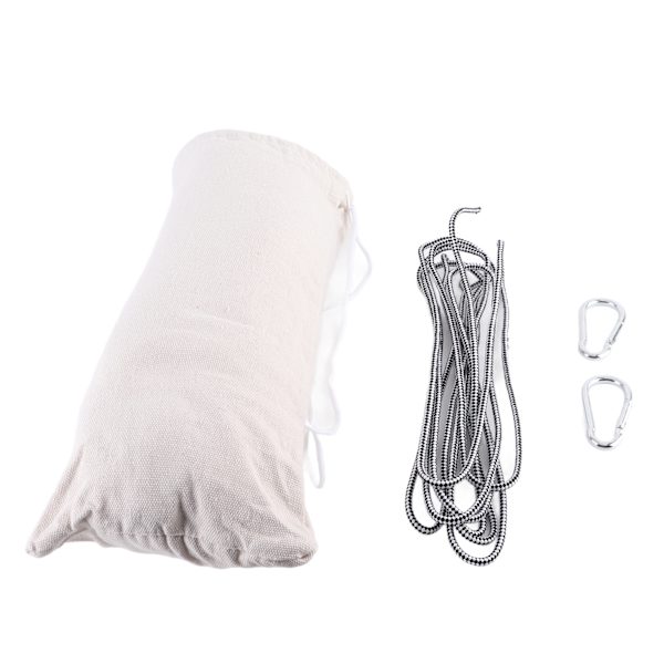 Utomhus Swing Hängmatta Förstärkt Anti Rollover Hängmatta inomhus Hängstol för hem sovsal Sommar Camping Beige Dubbel 190x150cm/74.8x59.1in