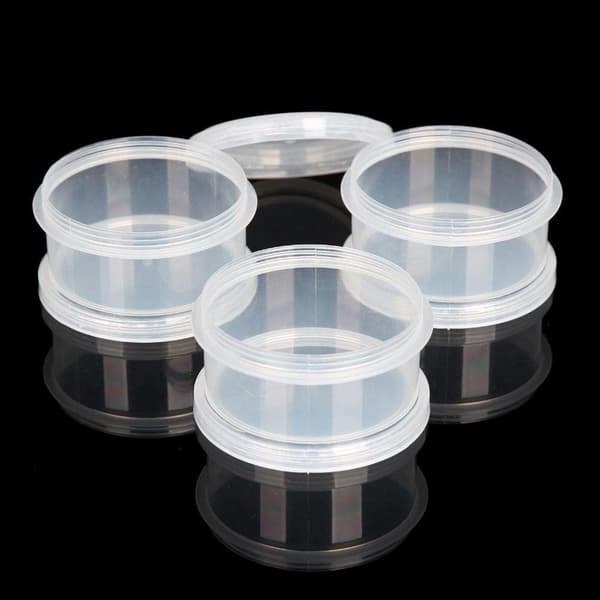 3-pack Stapelbara burkar, Kompatibel medvaringsburkar - Transparent transparent