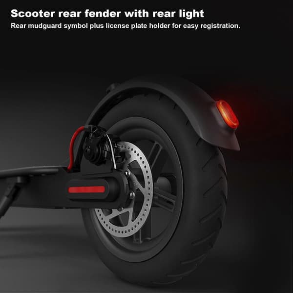 El-scooter Bagskærm til scooter med baglygte