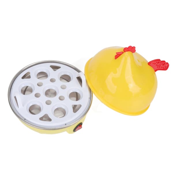 Electric Egg Cooker Multifunction Chicken Shape Fast Egg Boiler 7 Egg Capacity Automatic Shut-off Mini Breakfast Machine US Standard 110V