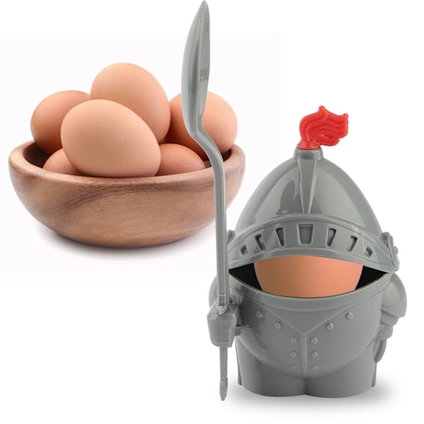 Eggkopp med eggeskje Avtakbar tegneseriemodell eggbeholder