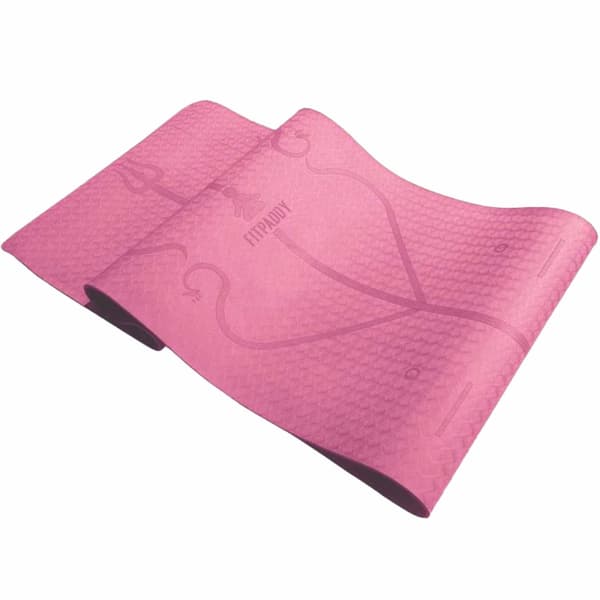 Yogamåtte Rosa Termoplastisk elastomer (TPE)