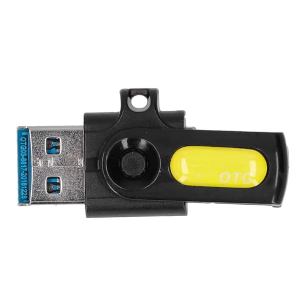 OTG-adapter for Android V8-grensesnitt, bærbar datakonverter for USB2.0/3.0/USB PD, gul