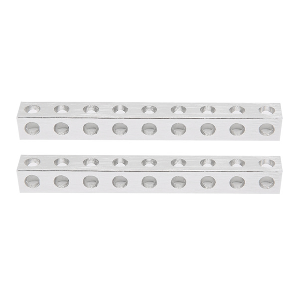 2st 3106‑0009‑0072 Robotin rakenne, neliömäinen palkki osa 9 reikää 8 x 72 mm