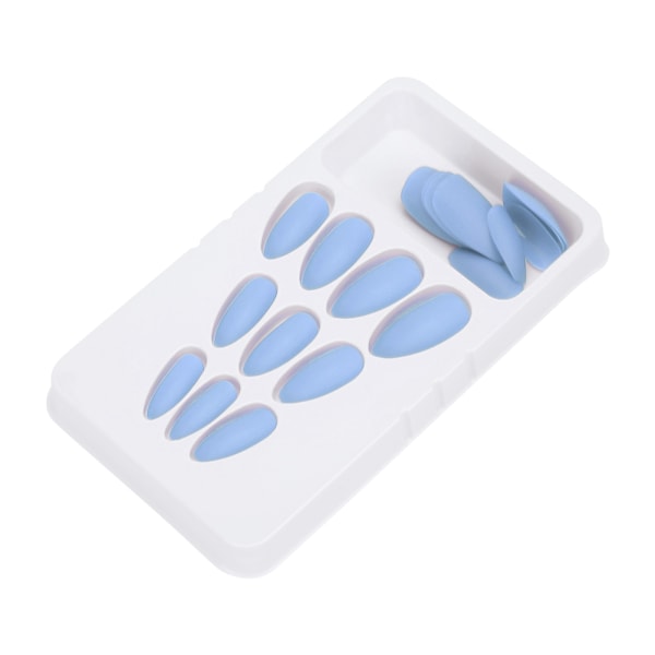 24ST falska naglar långa tryck heltäckande Fake Color Art Nails för DIY Nail Art SalonF131