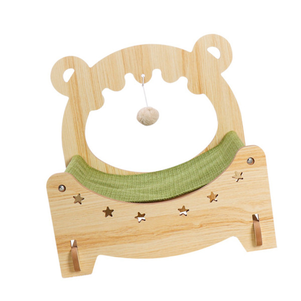 Kattsäng Multipurpose All Seasons Universal Hängande Design Stort utrymme Träsäng för husdjur för inomhus L