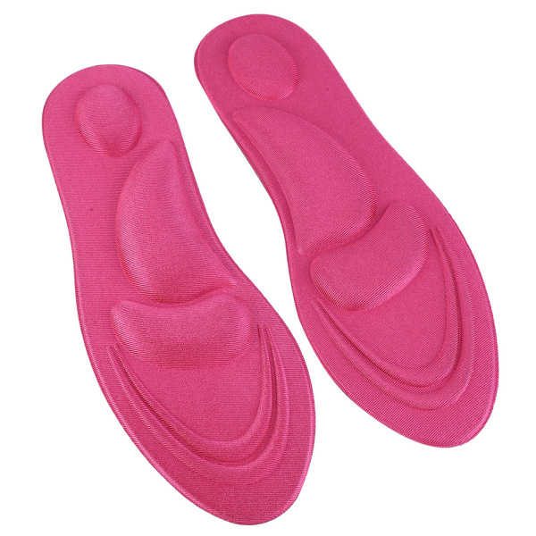 Ortotiske indlægssåler Flade fødder Arch Support Memory Foam indlægssål Sko Pad Comfort Rose Red til kvinder