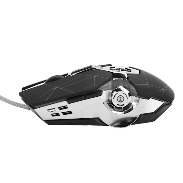 Ledningsforbundet Gaming Mus Programmerbar RGB Ergonomisk Mekanisk Mus til PC Computer Laptop Kontor Q7Crack Style