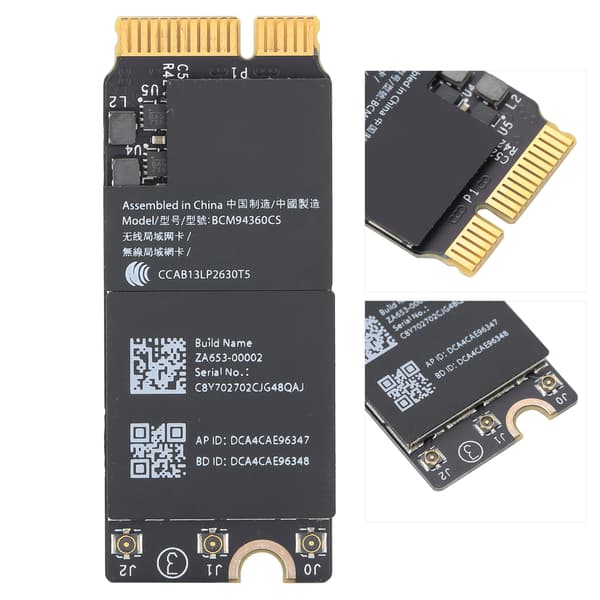 Wireless Network Card Gigabit Bluetooth 4.0 for OS X notebook Pro A1425 A1502 A1398 BCM94360CS