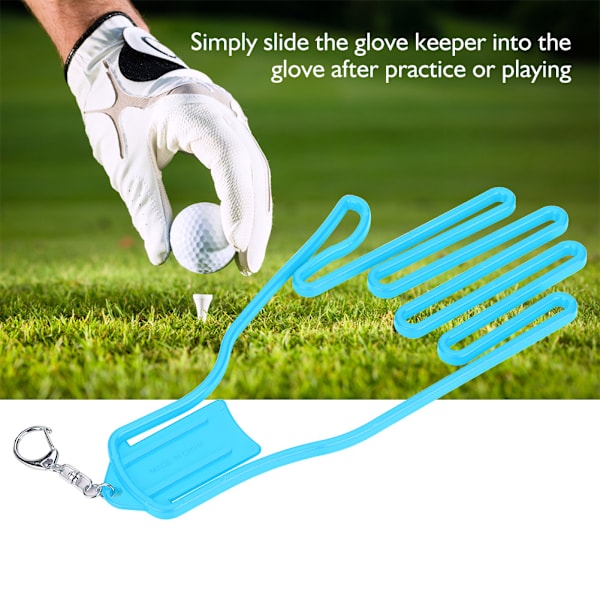 Gør-det-selv-plastgolfhandsker Keeper Stretcher-handsker Støtteholder til ramme stativ (blå)