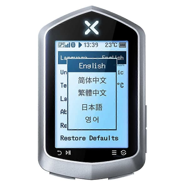 XOSS NAV Plus NAV+ Cykelcomputer GPS Trådløs Hastighedsmåler Kilometertæller