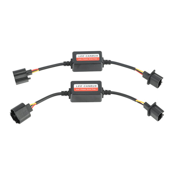 2 stk LED Hovedlys Dekoder Motstand Canbus Dekoder for H13 9008 Plugg LED Hovedlys Tåkelys