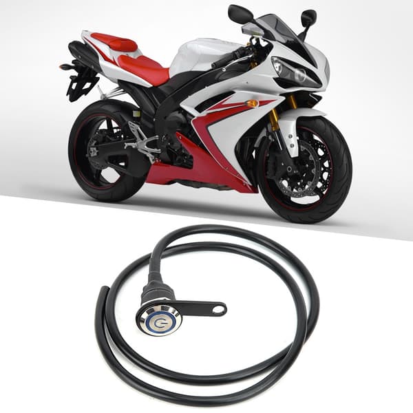 Motorcycle Handlebar Control Switch Headlight Spotlight Fog Light On Off with Blue LED