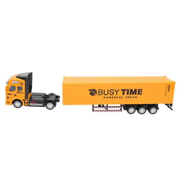 1: 48 Legering Containerbil Modell Lekebil Høy Simulering Barn Bil Lekebiler Kjøretøy Gul Containerbil Modell