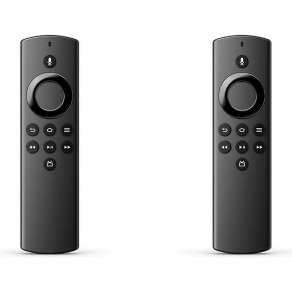 2X H69A73 Stemmefjernkontroll Erstatning Kompatibel med Fire TV Stick Lite med stemmefjernkontroll[LD] Black