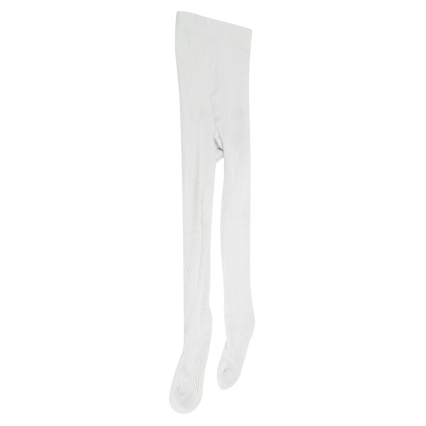 Babytights Leggings Bomull Mjuk Andas Varma strumpor Småbarn Strumpbyxor Halkfri (Vit)